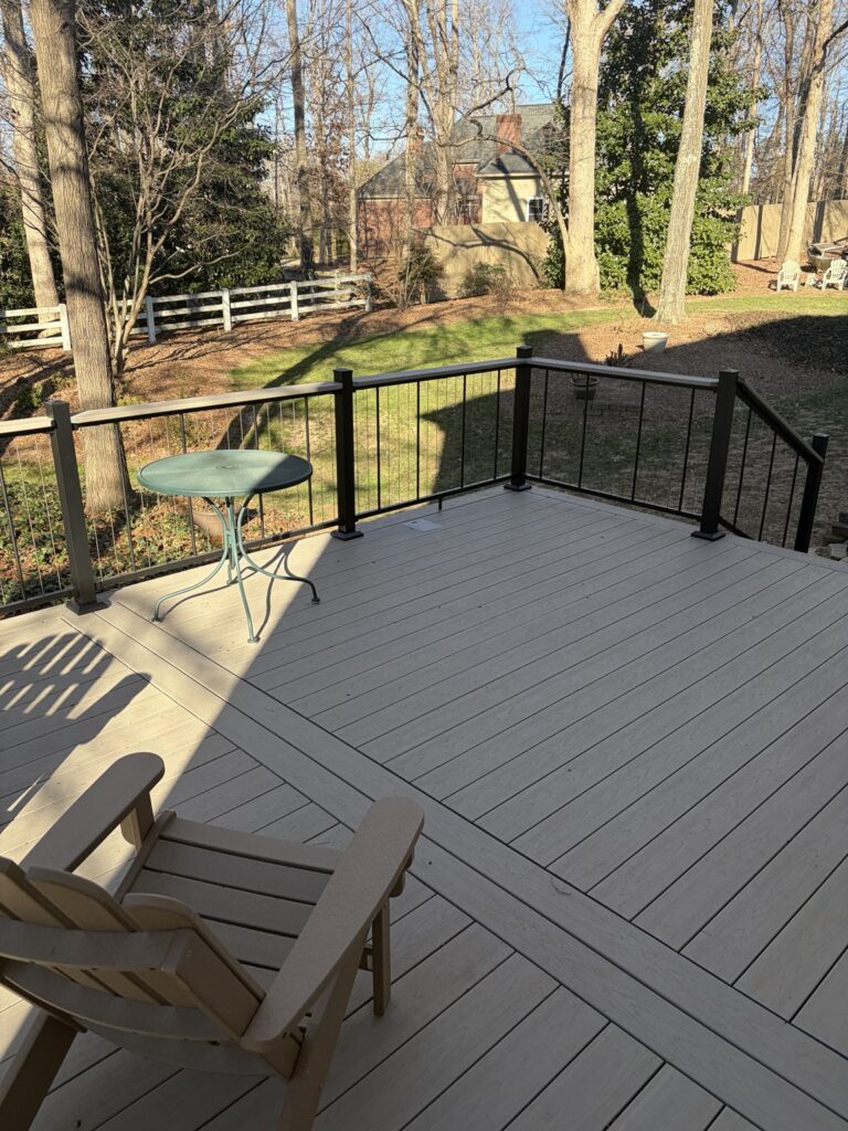 TimberTech PVC Deck with Vertical Cable Railing in Greenville, SC